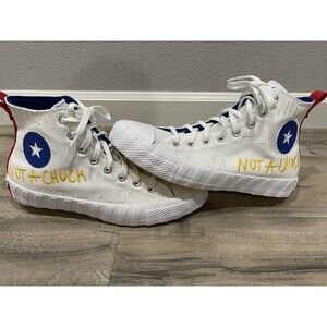 Converse Shoes Mens Size 9 UNT1TL3D Not A Chuck Embroidered High-Top A06007C